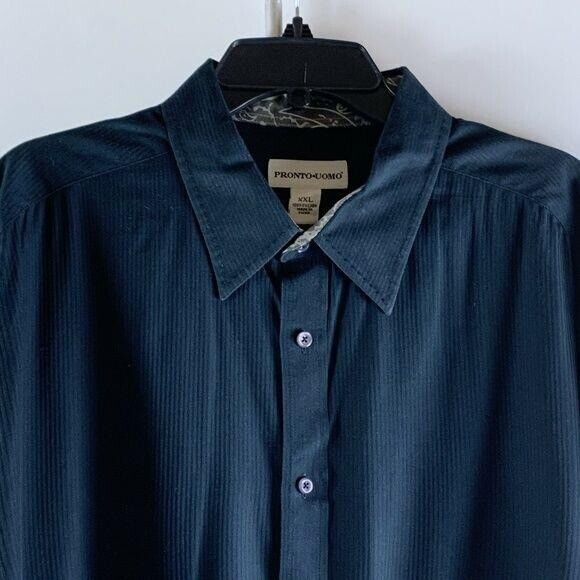 Pronto Uomo Mens Long Sleeve Button Shirt Size‎ XXL - Picture 1 of 8